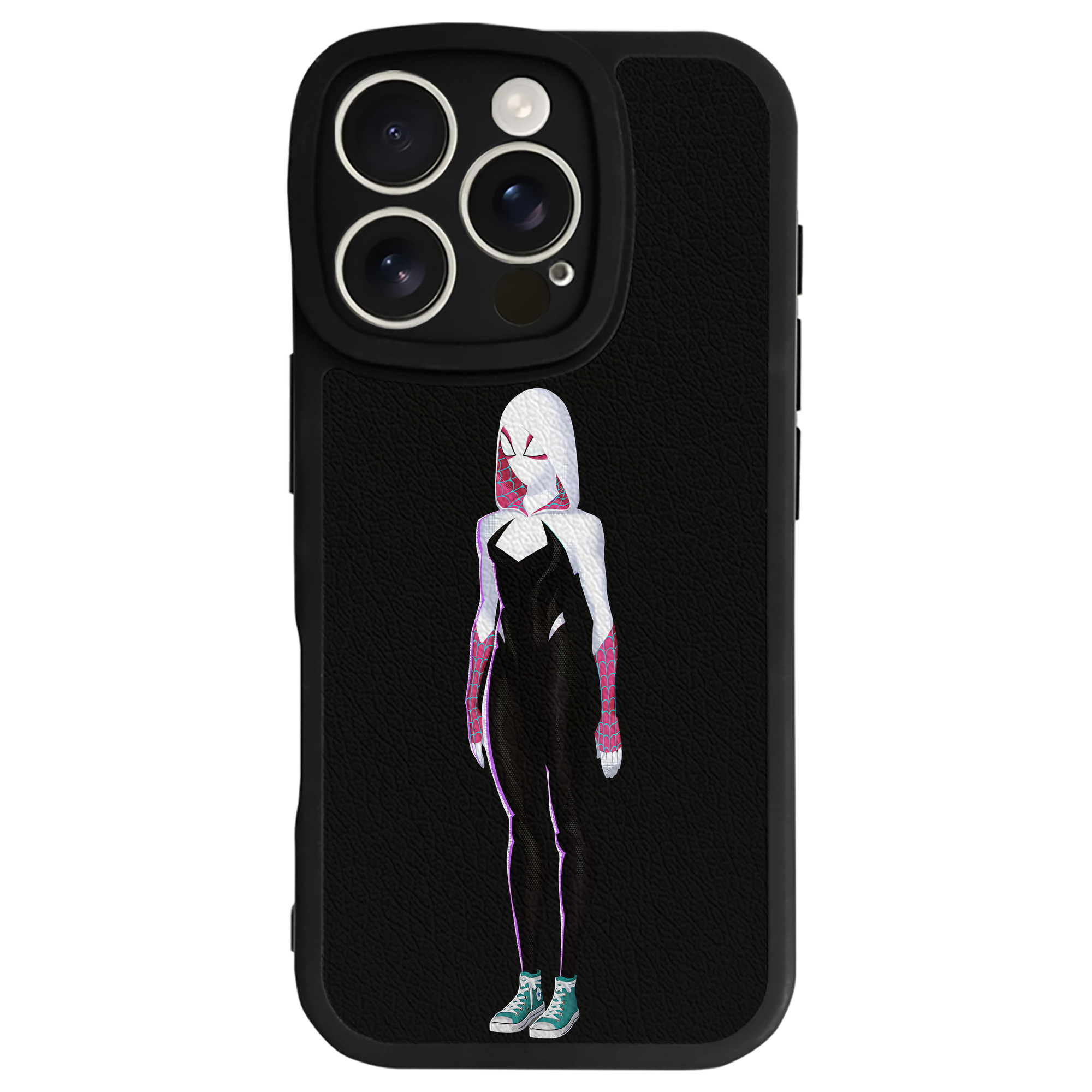 （画像用） Spider Man スパイダーマン 【iPhone 16シリーズ対応】シリコンスマホケース（レザー調） 材質：シリコン